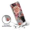 thumbnail image 6 of CoverON Phone Design For T-Mobile Revvl V+ 5G / Metro by TMobile Revvl V Plus Case, Clear Flexible Soft Rubber Slim TPU Cover, Purple Flower, 6 of 8