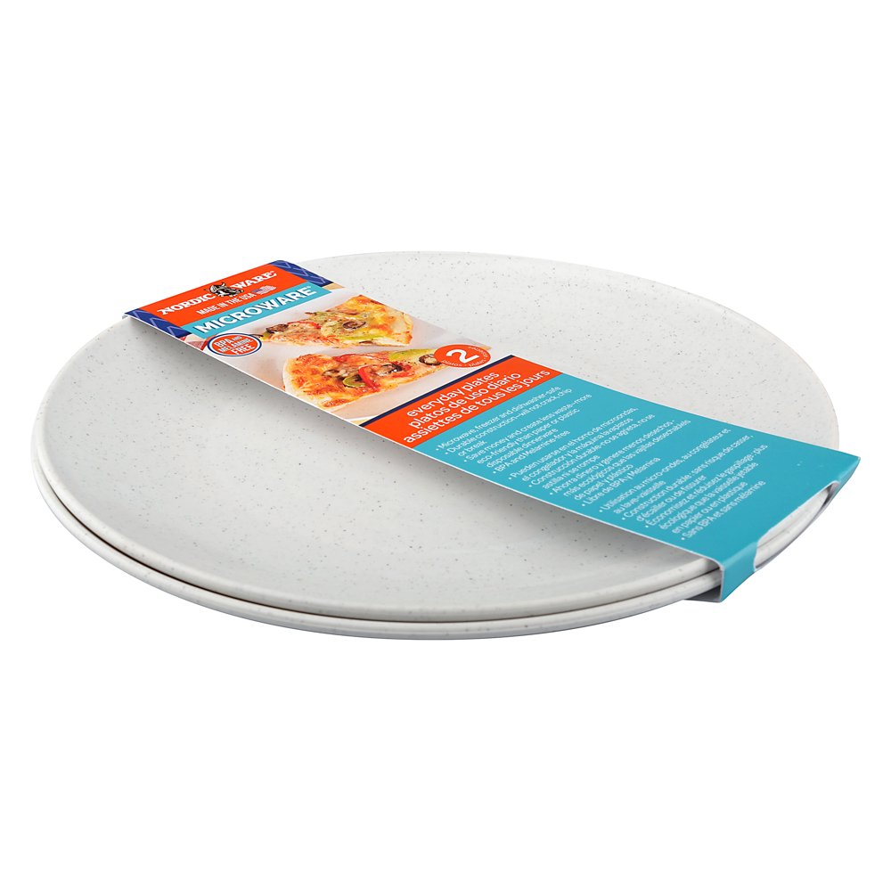 Nordic Ware OffWhite Everyday Reusable Plastic Plates 2 Count