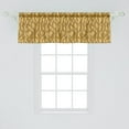 thumbnail image 2 of Ambesonne Harvest Window Valance, Cereal Ears Rural Field, 54" X 18", Mustard Yellow, 2 of 3