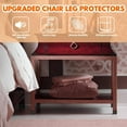 thumbnail image 6 of 16 PCS Rectangular Silicone Chair Leg Protectors for Hardwood Floors, Black Furniture Leg Caps with Felt Pads, Protect Wood or Tile Floors, Reduce Noise, Easy to Move (0.5" x 2"), 6 of 8