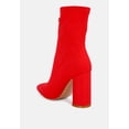 thumbnail image 3 of Bobbettes Block Heeled Microfiber Ankle Boot, 3 of 11