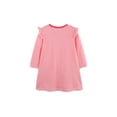 thumbnail image 2 of Bellafa Toddler Girl Long Sleeve Dress Stripe Flower Christmas Easter Cotton Casual Tunic Playwear Basic Shirt Party Dresses, 2 of 8