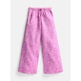 thumbnail image 6 of Wonder Nation Girls Wide Leg Fleece Pants, Sizes 4-18 & Plus, 6 of 7