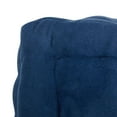 thumbnail image 5 of 25-inch Square Corder Floor Pillow with Button Tufts - Tangerine Dream, 5 of 7