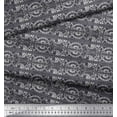 thumbnail image 3 of Soimoi Toile de Voile de Coton Rayures, Feuilles et Imprimé Floral 1 Yard 56 Inch Wide, 3 of 3