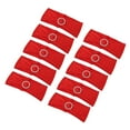 thumbnail image 2 of Fugacal Chair Cover Sash,10Pcs Red Chair Sash Elegant Style Durable Polyester Rhinestone Buckle Slide Wide Applicability Elastic Chair Cover Band,Chair Sashes, 2 of 8
