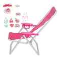 thumbnail image 2 of Miniature Beach Cloth Accessories, Delicate Accessory Beach Doll Clothes Pack 1/12 Mini With Beach Chair For Kids For Decoration, 2 of 8