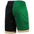 thumbnail image 3 of Men's Mitchell & Ness Kelly Green/Black Boston Celtics Hardwood Classics 2007 Split Swingman Shorts, 3 of 3