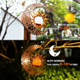 thumbnail image 4 of Solar Sun Moon Wind Chimes Outdoor, Waterproof Wind Bells Light with Crackle Glass Ball for Outside, Clearance Unique Gifts for Mother's Day, Mom, Women, Girls, Yard, Garden, Party Decor, 4 of 6