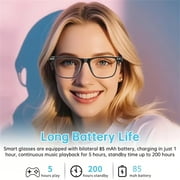 Smart AI Glasses – AI Interpretation Smart Glasses with Real-Time 33-Language Translation, Photochromic Lenses, Touch Controls, for Travel, Driving, Cycling