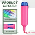 thumbnail image 3 of Uxcell Highlighter Pen, 6 Pack Water Based Broad Tip Writing Marker Pens Cute Pastel Colored Highlighter Studying Supplies for Office Home Daily Use, Light Pink, 3 of 6