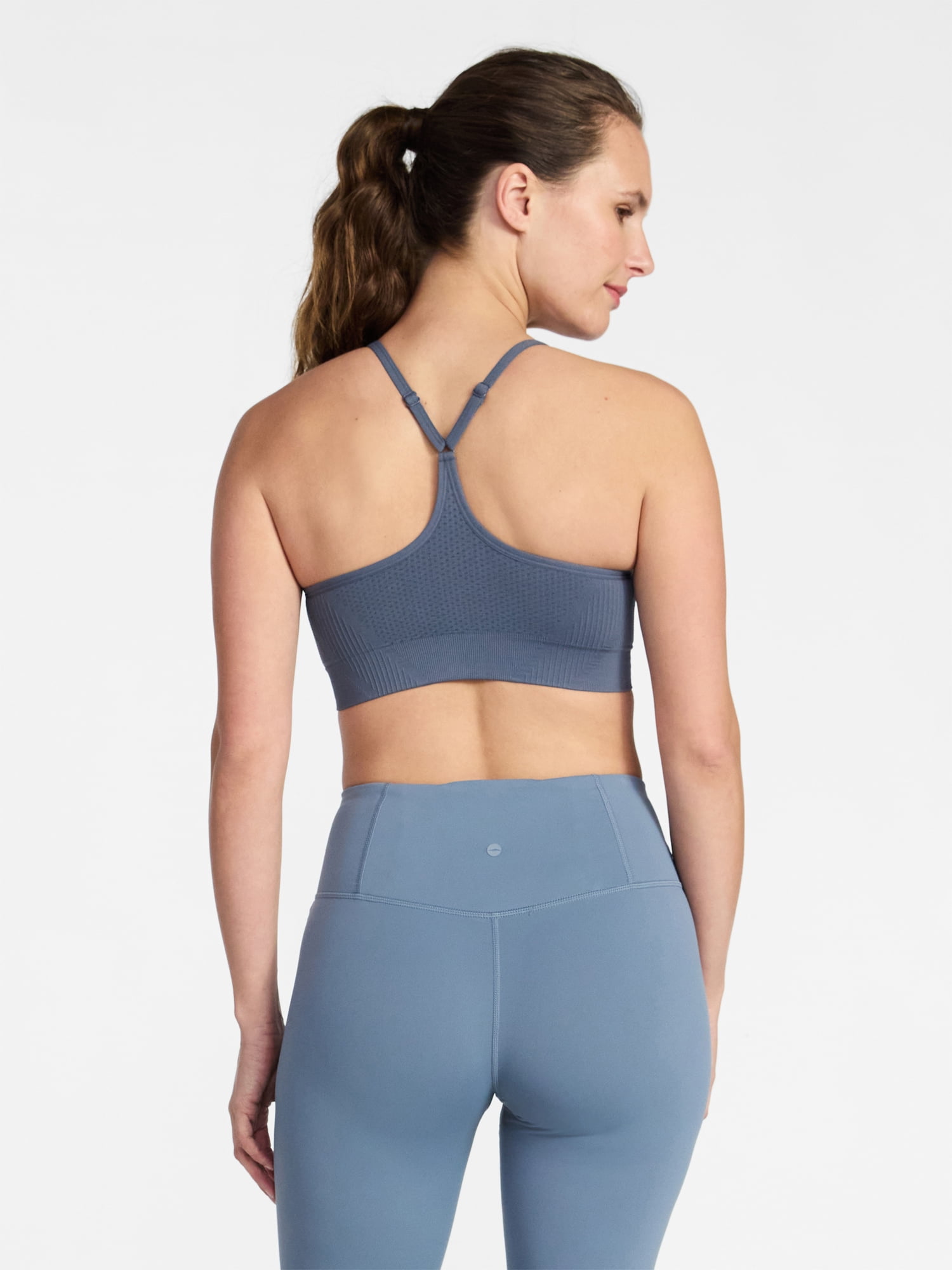 Avia Women's Low Support Seamless Textured Cami Sports Bra, Sizes XS-XXXL