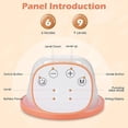thumbnail image 2 of Extractor de Leche (Naranja), Extractor de Leche Eléctrico Portátil con 3 Modos, 9 Niveles de Succión, Bombeo Potente, Leche a Prueba de Fugas, Extractor de Leche Manos Libres Recargable para Madre, M, 2 of 5