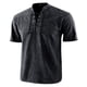thumbnail image 1 of Camisas de Manga Corta de los Hombres de Color Sólido Casual de Pie Cuello de Bolsillo para el Verano, 1 of 4