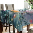 thumbnail image 3 of 60x120 Inch Tablecloth Polyester Square Tablecloth for Home Kitchen Dinner Decor Abstract Wildflowers, 3 of 9