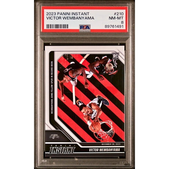 Victor Wembanyama 2023-24 Panini #210 NBA Rookie Basketball Card 1 of 3127 PSA 8