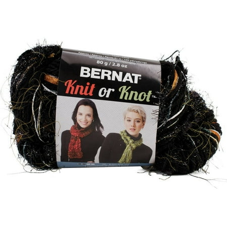 Knit Or Knot Yarn-Black Glitter