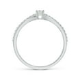 thumbnail image 2 of ANGARA Natural 0.1 Ct. Diamond Solitaire Promise Ring in Sterling Silver for Women (Ring Size: 3.5), 2 of 9