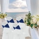 thumbnail image 5 of Bandas de licra para sillas, 50 unidades, lazos elásticos para sillas con hebilla deslizante para decoración de banquetes de bodas (azul real), 5 of 5