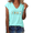 1-Blue, variant on Women's Quirky Duck Graphic Tee Shirts V Neck Short Sleeve Casual Basic Tops Trendy Summer Loose Fit Shirt Cartoon Print Blouse
