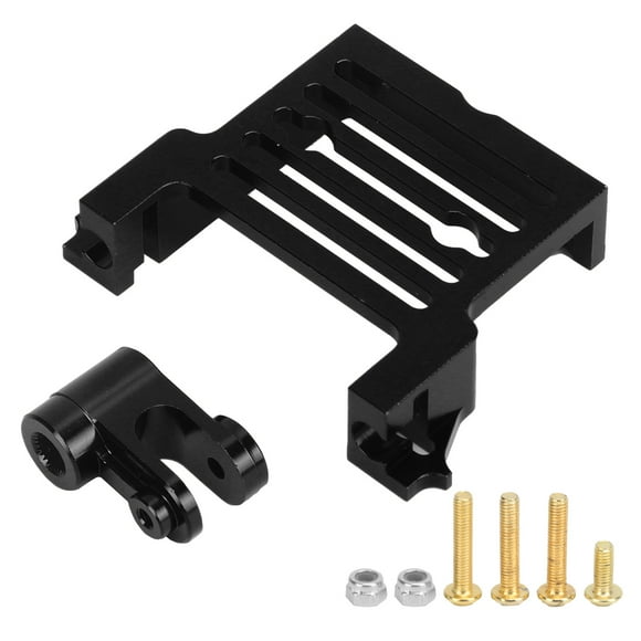 MAYUJIAA Aluminium Alloy Steering Gear Arm and Steering Gear Base Set for Traxxas X Maxx RC CarBlack HW313-1599