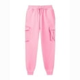 thumbnail image 4 of Atogsazn Women's Jogger Sweatpants Casual Althetic Elastic Waist Pants Fall Fashion Clothes Trousers with Pocket A-Pink XL, 4 of 4