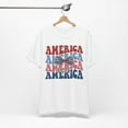 thumbnail image 4 of Women's Groovy Retro America Coquette Bow 4th of July Shirt, 4 of 12
