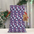 thumbnail image 5 of Rocae Skull cartoon flower for Christmas Drawstring Linen Gift Bag with Drawstrings Treat Bag Goody Present Bags for Christmas Party Favor-Medium, 5 of 9