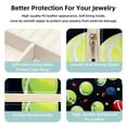 thumbnail image 3 of Tennis Square Jewelry Box Organizer Display Case Necklace Bracelet Earring Holder Travel Portable Decorative Stand Storage Box for Rings Earrings Necklaces Bracelets - Girls Women Gift, 3 of 6