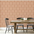 thumbnail image 5 of S4sassy Self-Stick Decorative Boho Wallpaper, Diamond Tribal Print Wall Paper, Textured Vinyl Waterproof Contact Paper, Brown, 25"x120" Removable Renter Friendly Wall Covering For Bedroom, 5 of 9