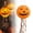 H, variant on Halloween Paper Lantern with LED - Hanging Orange Decor - Fall Decor