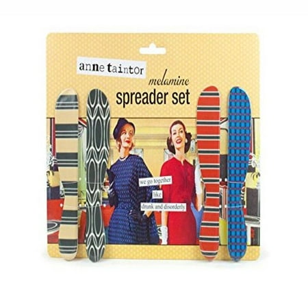 - Anne Taintor Cheese Butter Spreader Set - We Go Together Like Drunk And Disorderly