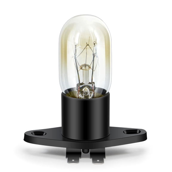 Ruiandsion Microwave Halogen Light Bulb, 20W 200 Lumens 3000K Warm White ntegrated Design with Angled Side Plug for Microwave Oven Replacement, 1-Pack