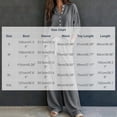 thumbnail image 3 of Women's Waffle Knit 2 Piece Tracksuit Outfit Henley Long Sleeve Top and Drawstring Wide Leg Pants Soft Comfy Loungewear Casual Travel Vacation Streetwear Set Gray, 3 of 5