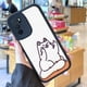 thumbnail image 2 of Destaca del resto con la moderna funda plateada mate de doble capa con diseño de dibujos animados para iPhone 15 Pro Max 14 13 12 Pro 11., 2 of 4