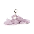 thumbnail image 1 of Lavender Dragon Bag Charm - 8.66in, Charming Dragon - Themed Bag Accessory, 1 of 3