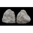thumbnail image 4 of Natural White Geode Polished Quartz Crystal Bookends 4-7 Pounds, 4 of 4
