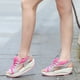 thumbnail image 1 of Sandalias con cordones para mujer, zapatos para caminar transpirables con tacón inclinado de fondo grueso, zapatos informales deportivos cómodos de malla para mujer Wmkox8yii sa3142, 1 of 8