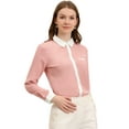 thumbnail image 2 of INSPIRE CHIC Chemise de Travail à Manches Longues pour Femmes à Blocs de Couleur, 2 of 6