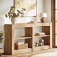 thumbnail image 3 of Tribesigns 59-Inch Farmhouse Console Table, 3-Tier Entryway Table with Storage, 3 of 7