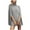 Gray, variant on Babysbule Women's Fashion Sweater Fashion Women Fashion Solid Color Cloak-Style Sweater Turtleneck Sweater