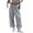 Gray, variant on Women's Street Style Loose Fit Pants Elastic Waist Relaxed Fit Casual Palazzo for Urban Casual Look