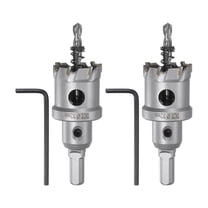 Uxcell 2Pcs Metal Hole Saw Carbide Cutter 32mm / 1-1/4" Dia for Metal, Stainless Steel