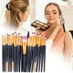 thumbnail image 4 of Pisexur Belleza Maquillaje 20 Pinceles para ojos Pinceles de maquillaje Herramientas de belleza Pinceles de maquillajepara mujeres y hombres, 4 of 4