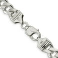 thumbnail image 6 of Auriga Fine Jewelry 925 Sterling Silver 9mm Curb Chain Bracelet 8 inch for Women, 6 of 6