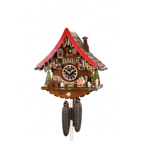 Horloge à Coucou Maison de la Forêt-Noire avec Hachoir à Bois Mobile