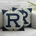 thumbnail image 3 of PHYHOO Throw Pillow Cover Traffic Sign Dark Blue White Square Pillow Case Cushion Cover for Home Car Decorative Linen, 3 of 5