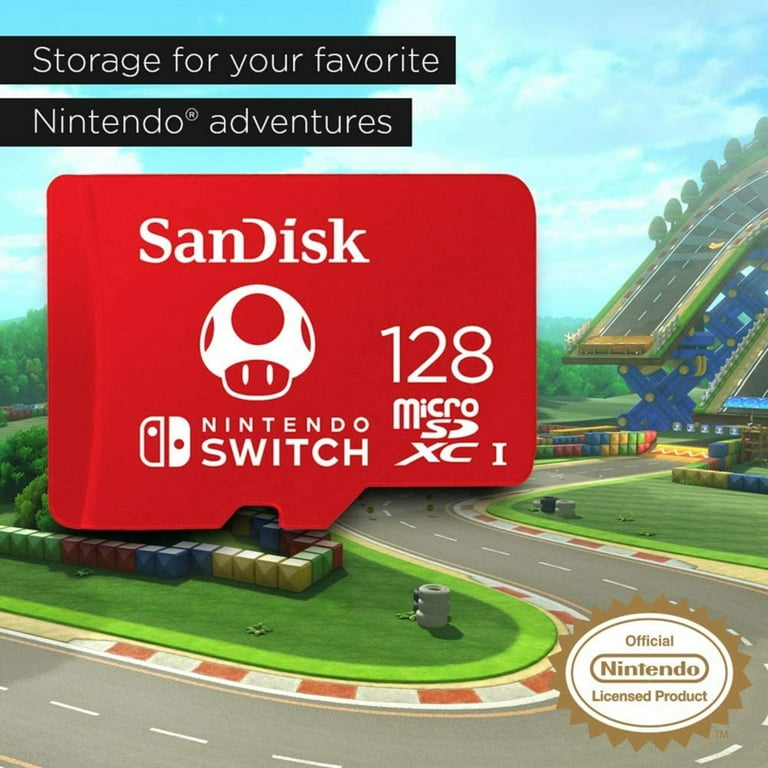 SanDisk Carte microSDXC UHS-I pour Nintendo Switch 128 Go +