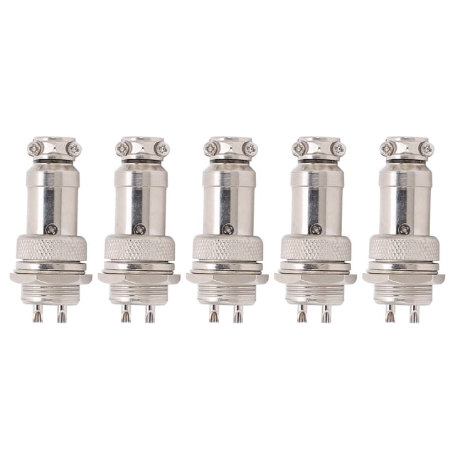 5 uds conector de clavija de aviación macho hembra cable Panel de alimentación chasis accesorios de Metal GX16 16mm 450V