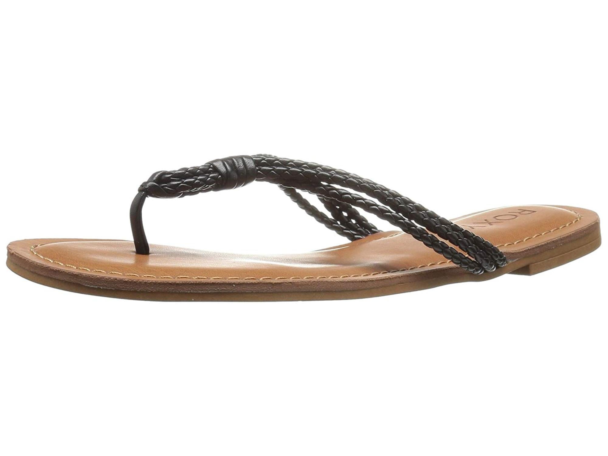 roxy braided flip flops